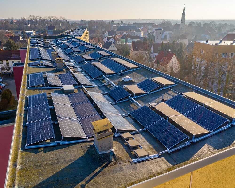 Techos solares en edificios